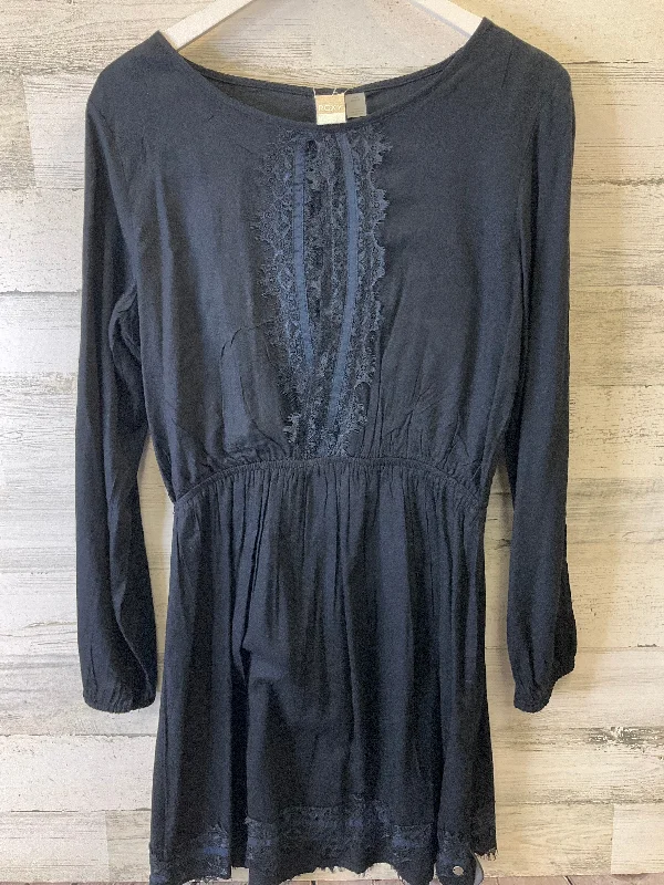 Black Dress Casual Midi Roxy, Size L