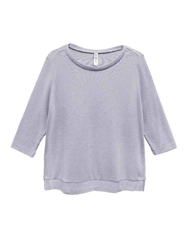 Comfort Luxe Collection Cozy Knit Crew Neck Tee