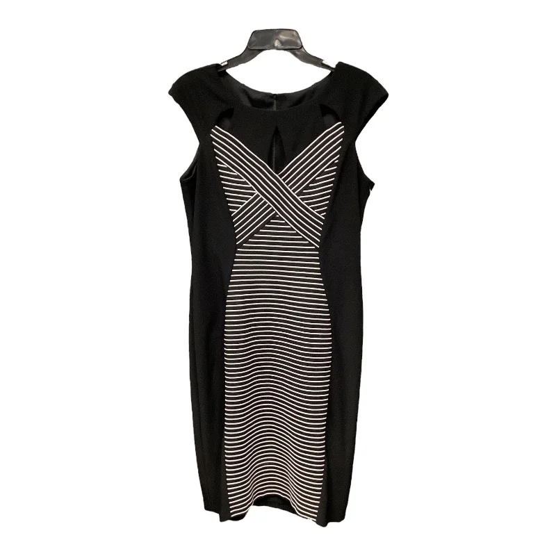 Dress Work By Joseph Ribkoff In Black & White, Size: 14