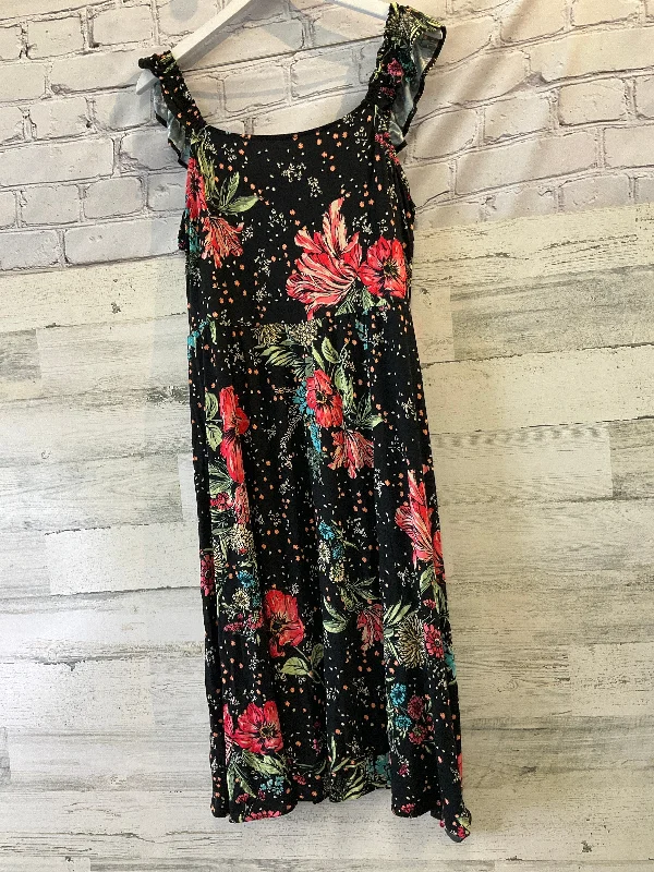 Floral Print Dress Casual Midi Maurices, Size Xl