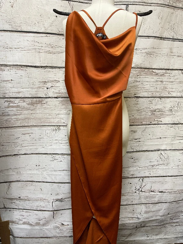 Rust Dress Party Midi Clothes Mentor, Size Xs