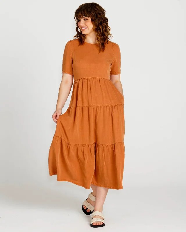 Sass Zahlia Midi Tiered Dress