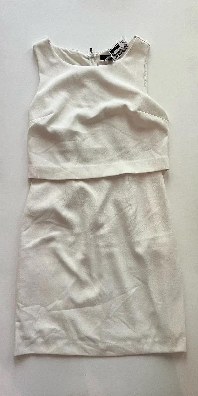 White Dress Casual Midi Banana Republic, Size S