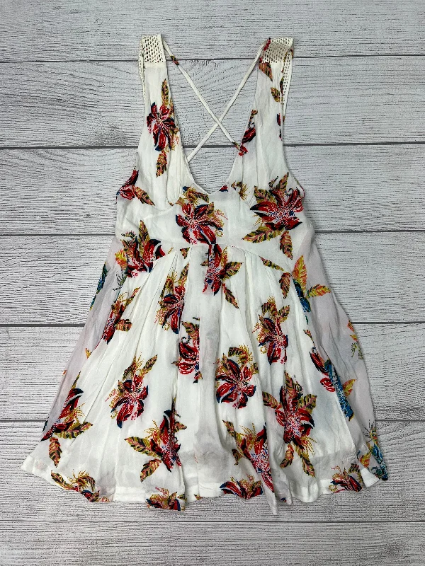 White Dress Casual Midi Free People, Size Petite   Small