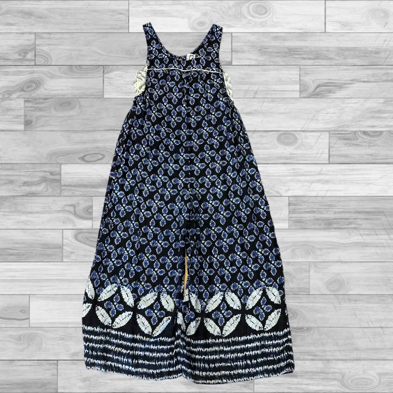 Black & Blue Dress Casual Maxi Anthropologie, Size M