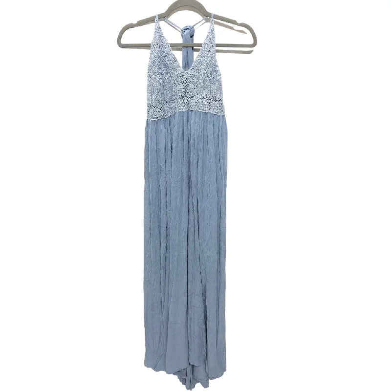 Blue Dress Casual Maxi Clothes Mentor, Size Xl