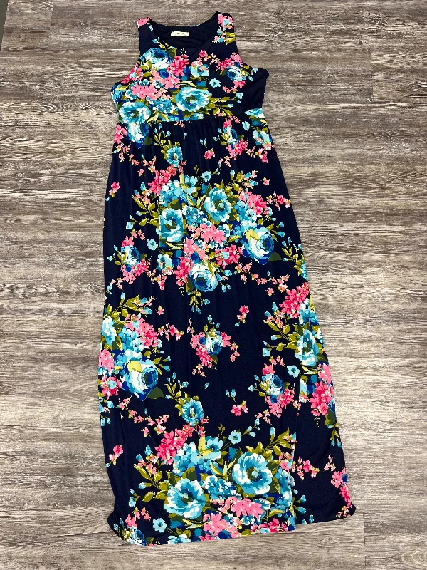 Floral Print Dress Casual Maxi Beeson River, Size 2x