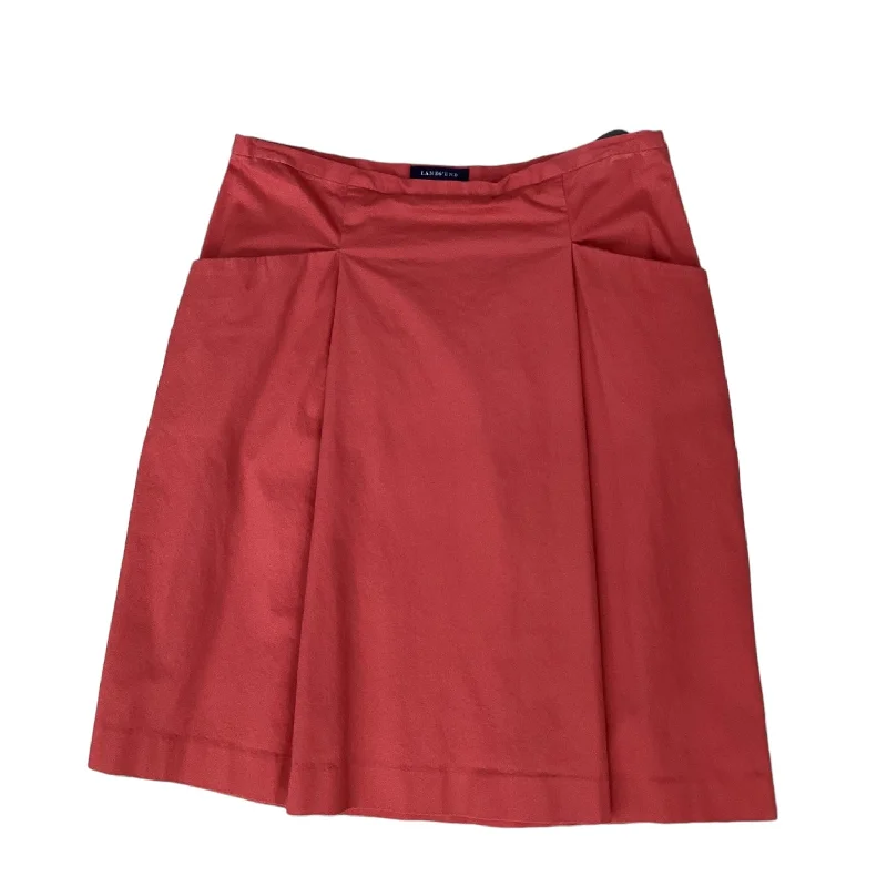 Coral Skirt Midi Lands End, Size 6