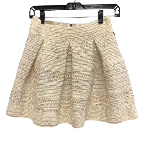 Cream Skirt Mini & Short Ginger G, Size M