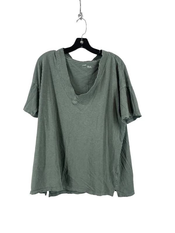 Top Short Sleeve By Aerie In Green, Size: M