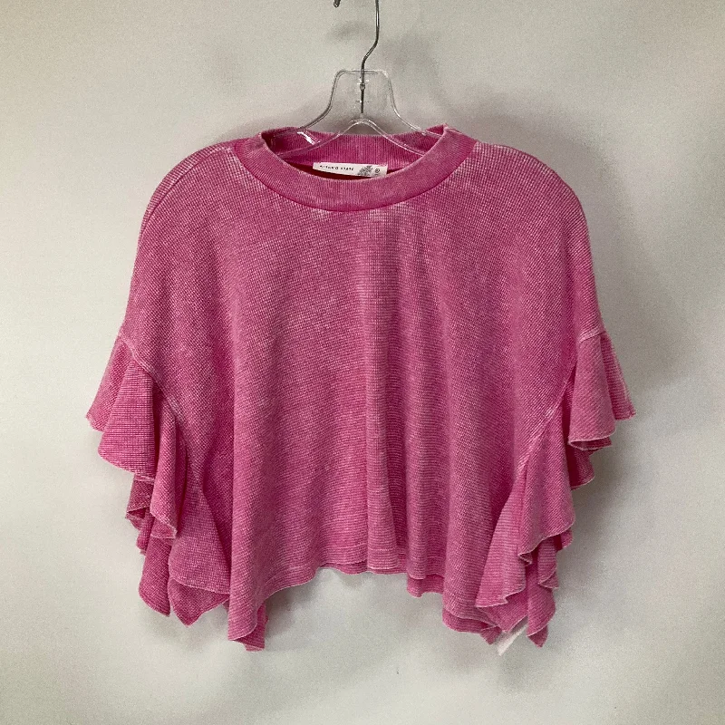 Top Short Sleeve By Altard State In Pink, Size: Xl