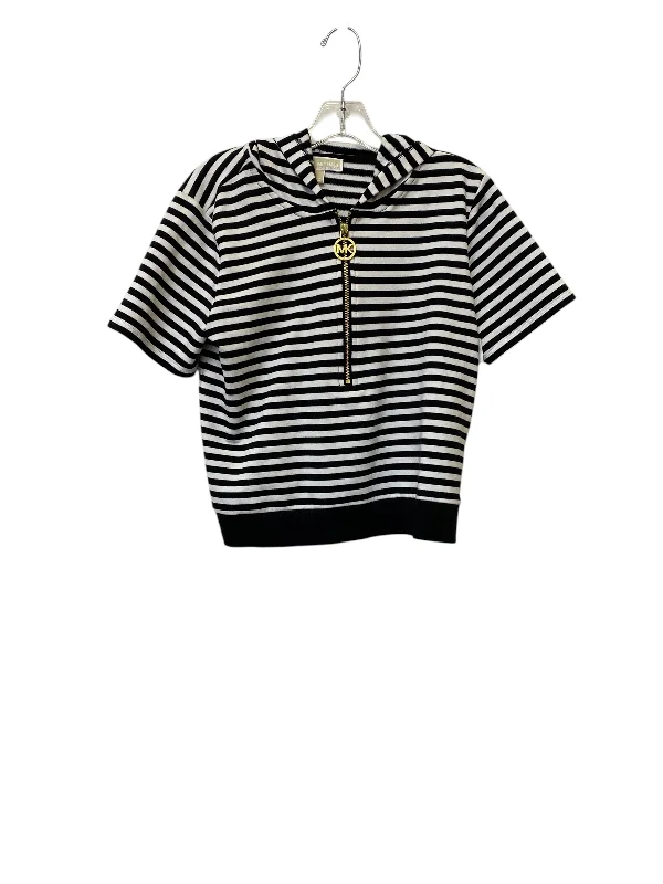 Top Short Sleeve By Michael By Michael Kors In Striped Pattern, Size: S