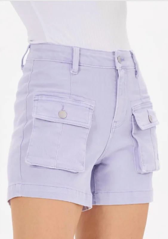 Cargo Shorts In Lavender