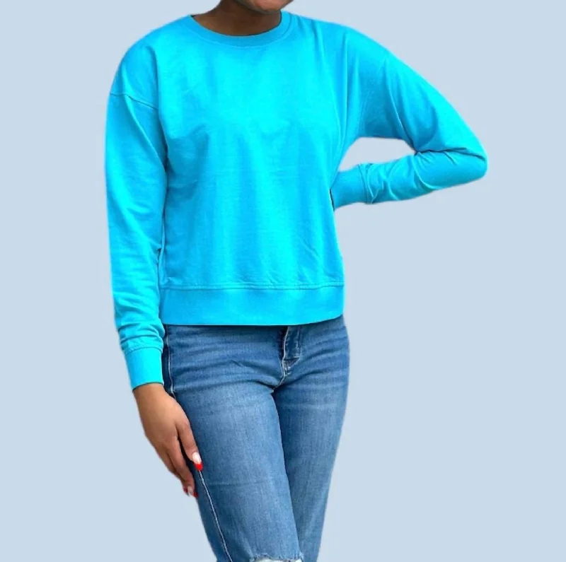 Islander Long Sleeves Sweatshirt In Lagoon