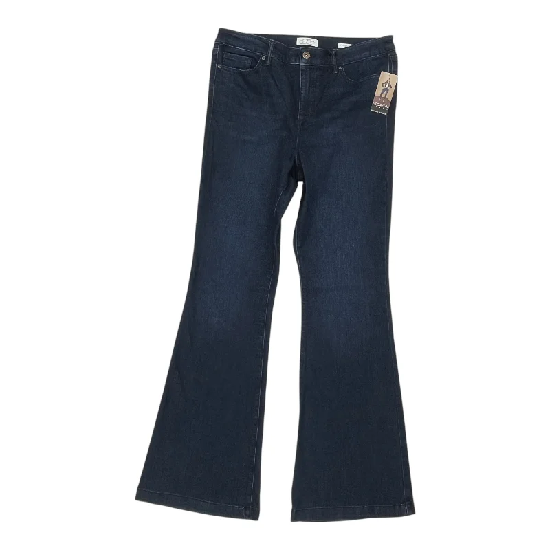 Jeans Boot Cut By Sofia By Sofia Vergara In Blue Denim, Size:12