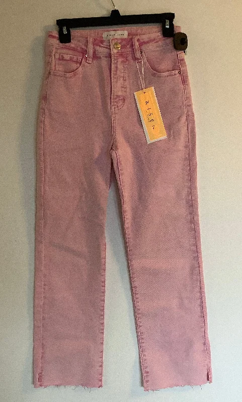 Jeans Straight By Risen In Pink, Size: 2