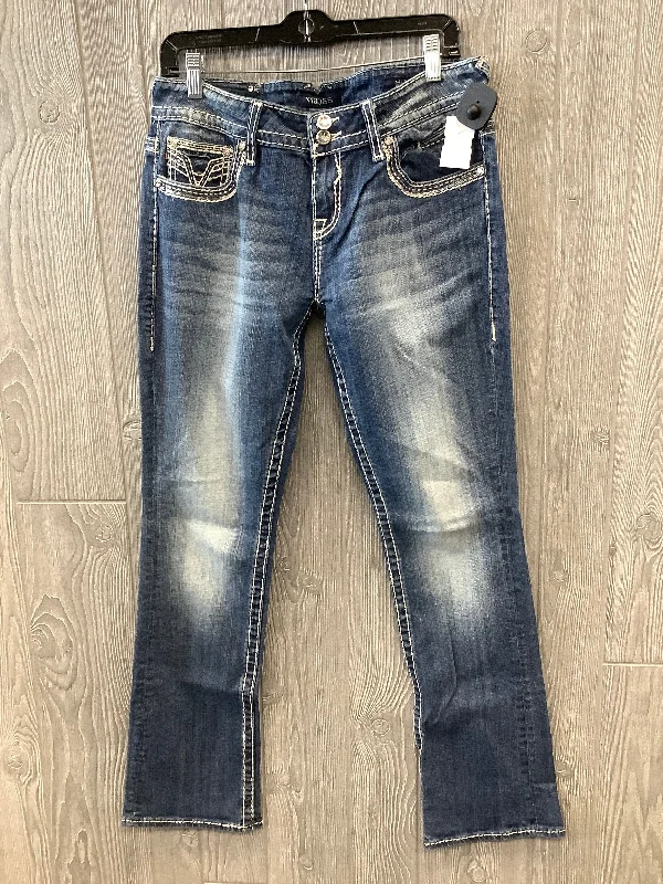 Jeans Straight By Vigoss In Blue, Size: 12