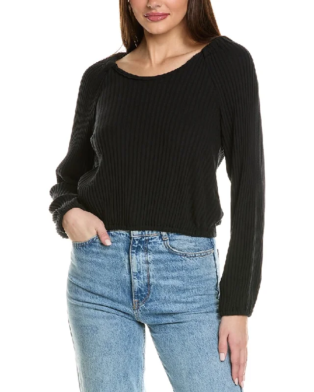 Project Social T Grace Bubble Hem Sweater Rib Long