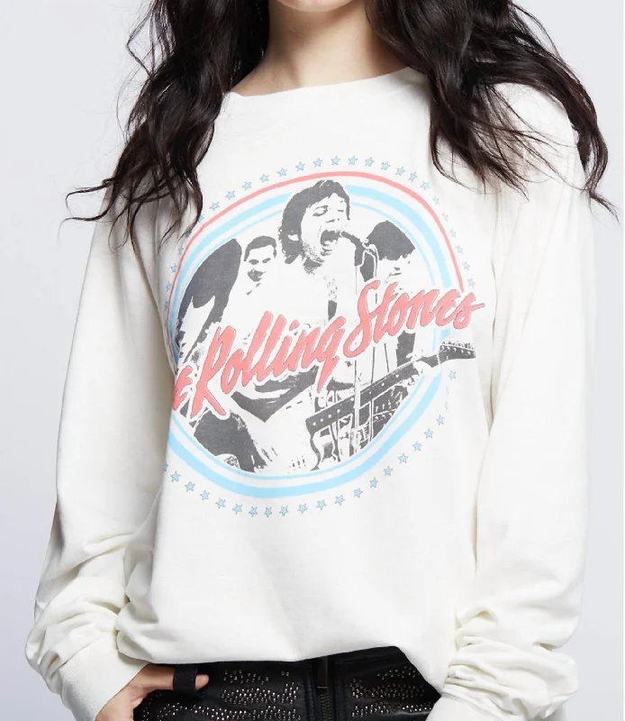 Rolling Stones Sweatshirt In White