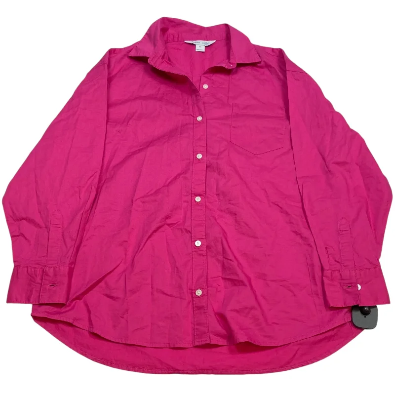 Top Long Sleeve By Old Navy In Pink & Purple, Size: Xs