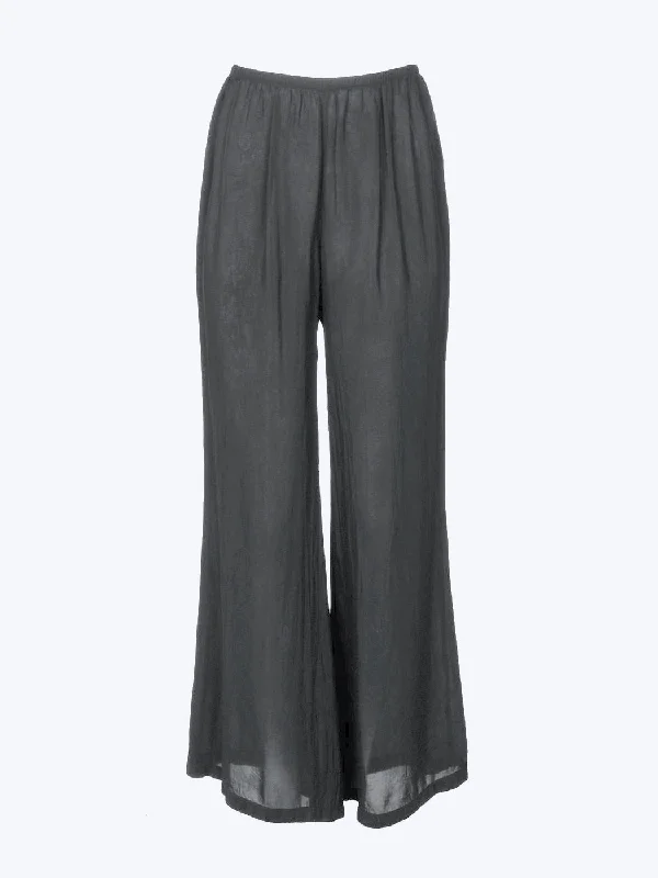 Tianello Crinkle Cupro Sandwashed Palazzo Pant