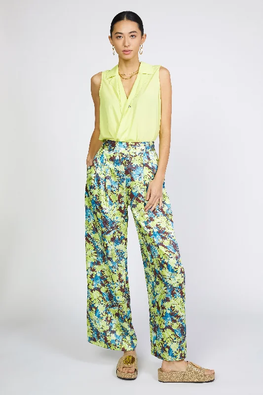 Floral Print Wide Pants