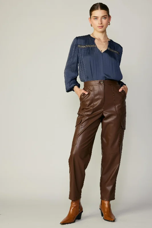 Vegan Leather Trousers