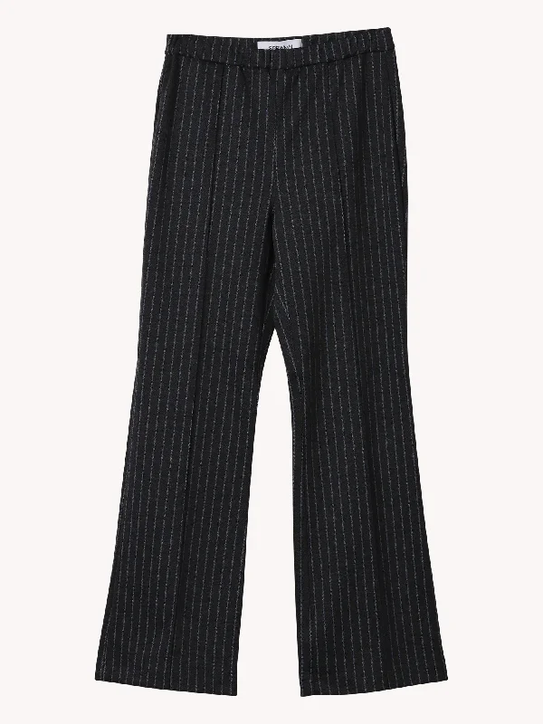 Pintuck Ankle Flare Pant